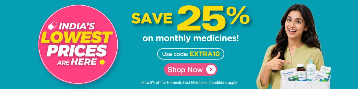 Save 25% on Medicines Online