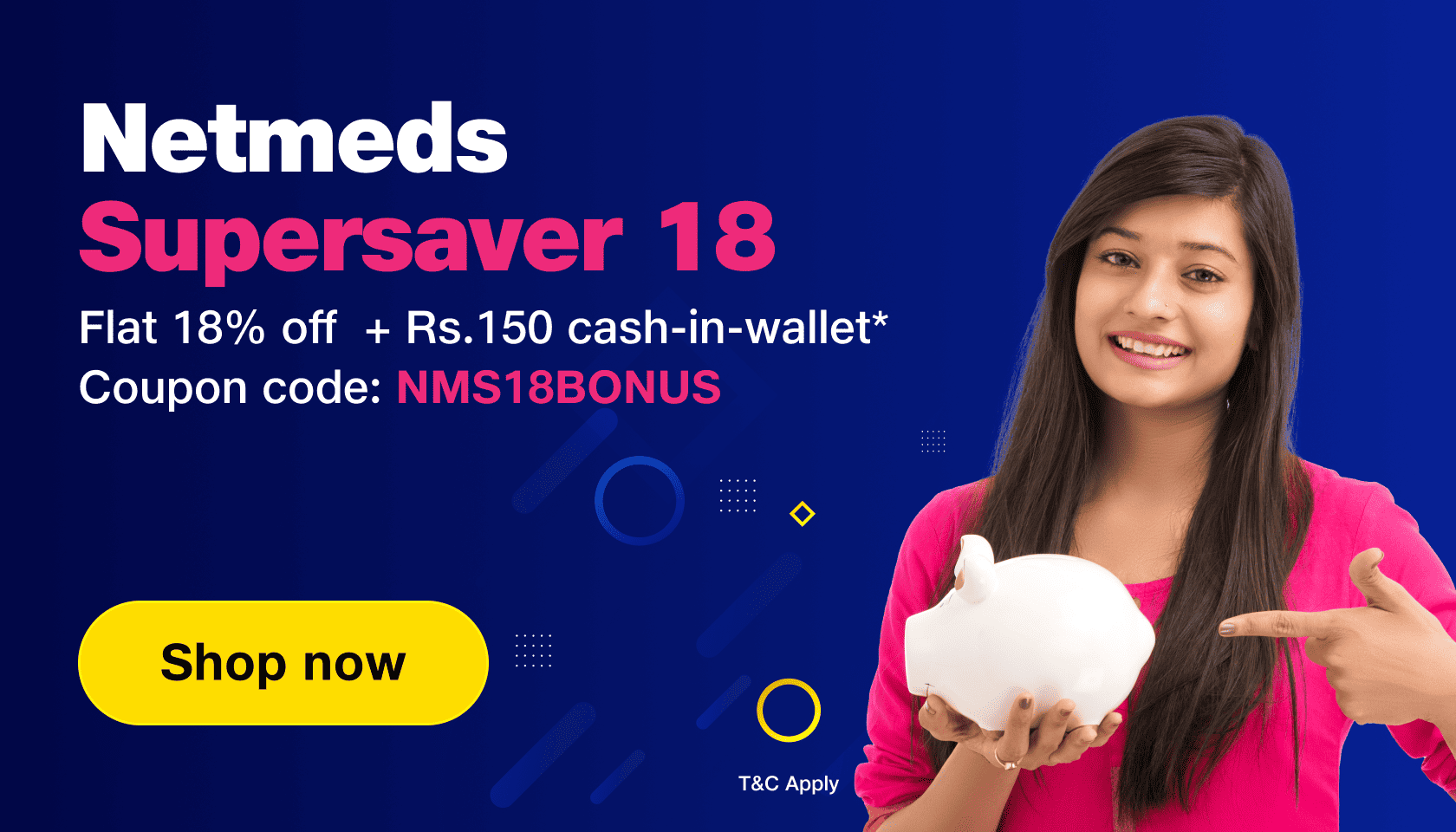 Instant savings for all users with 18% off