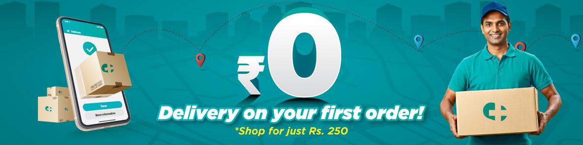 Zero delivery on your first order