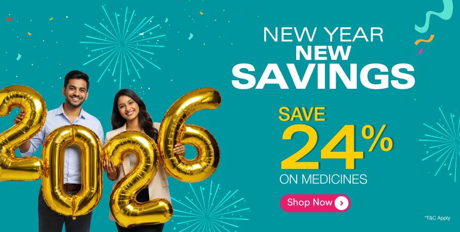 Enjoy 24% OFF on your Medicine Orders with Code: EXTRA10