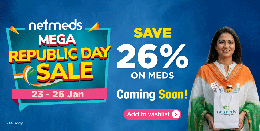 Mega Republic Day Sale | Save 26% on medicines online