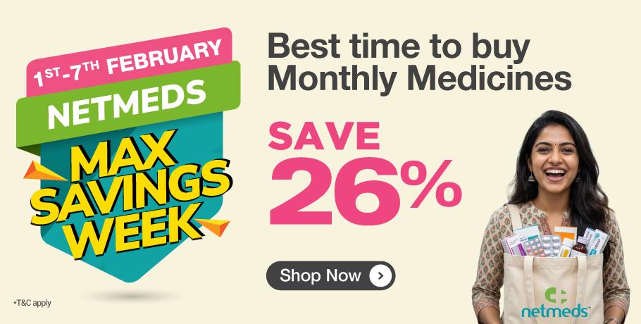 Save 26% off on your medicine bills