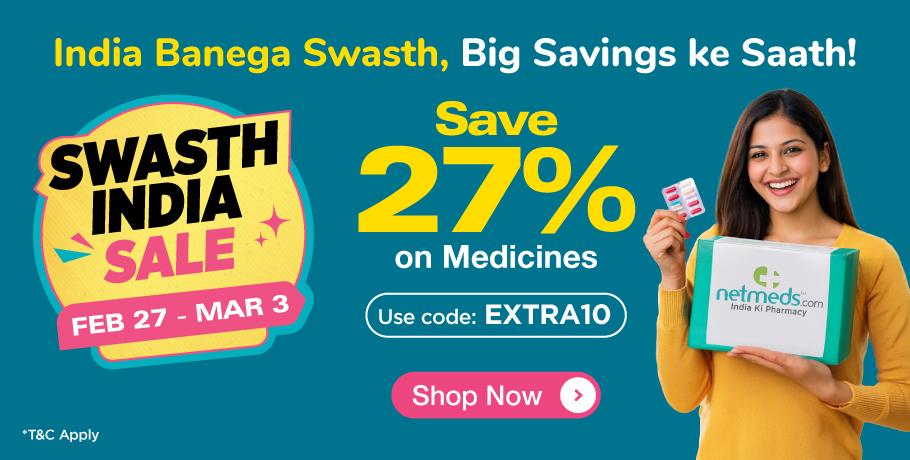 Save 27% off on medicines