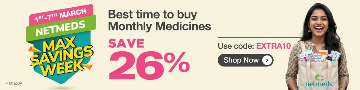 Save 26% off on medicines