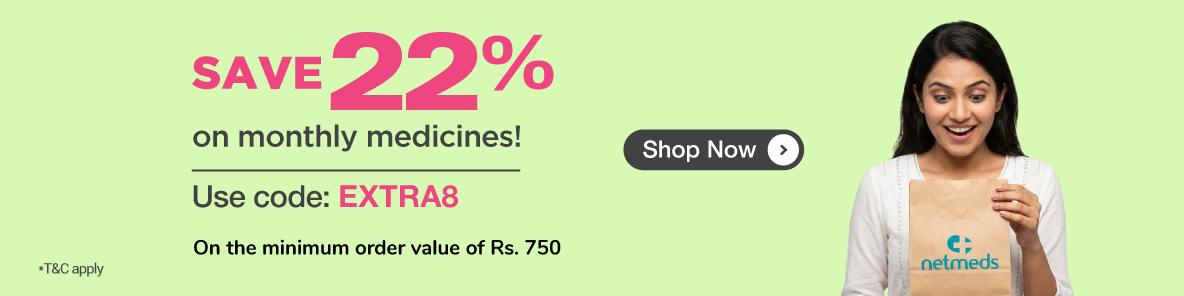Save 22% on Medicines