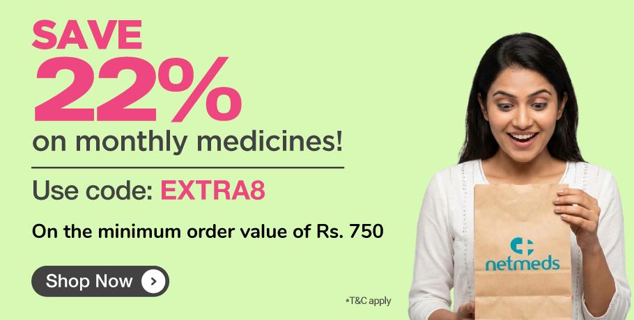 Save 22% off on medicines