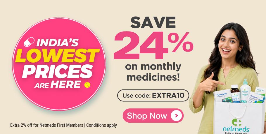 Save 24% off on medicines