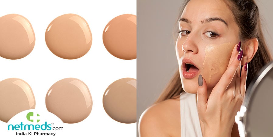 Tinted Moisturizer and woman applying it