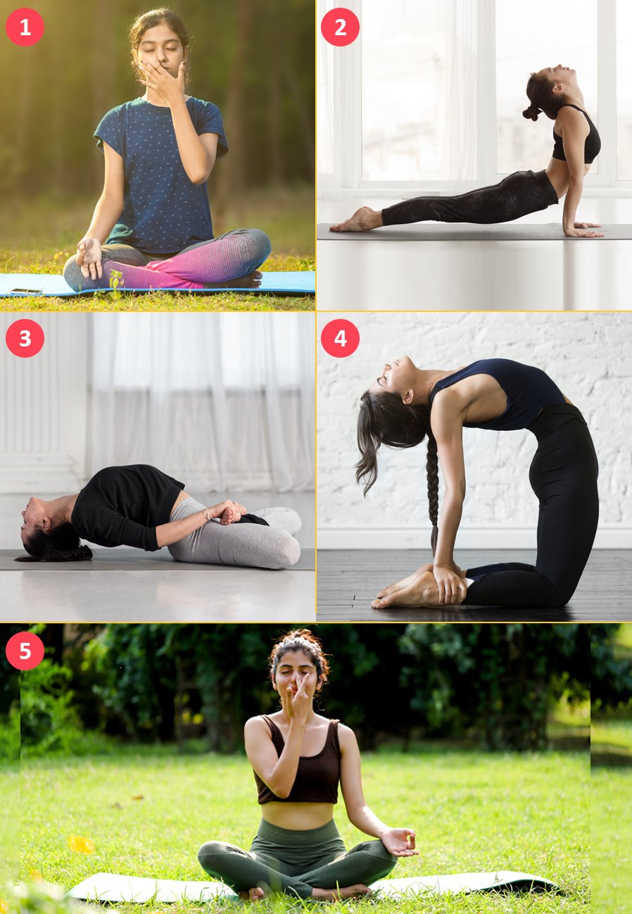 yoga collage