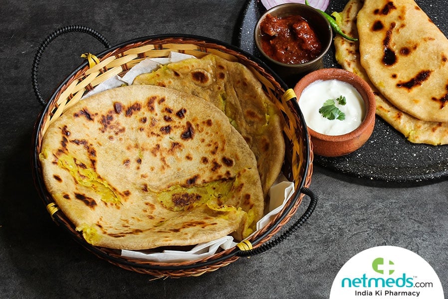 Rice parathas