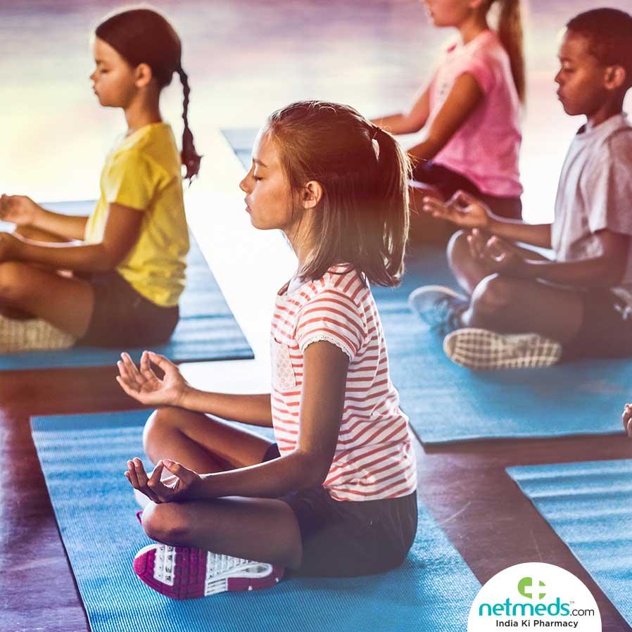 Yoga for children is highly beneficial in beating stress