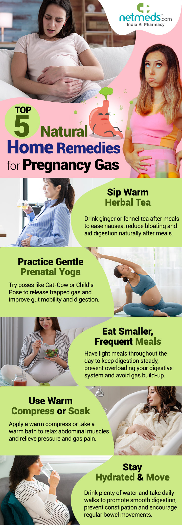 home remedies for pregnancy gas