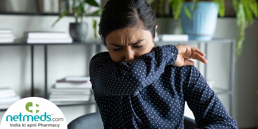 Woman with allergy