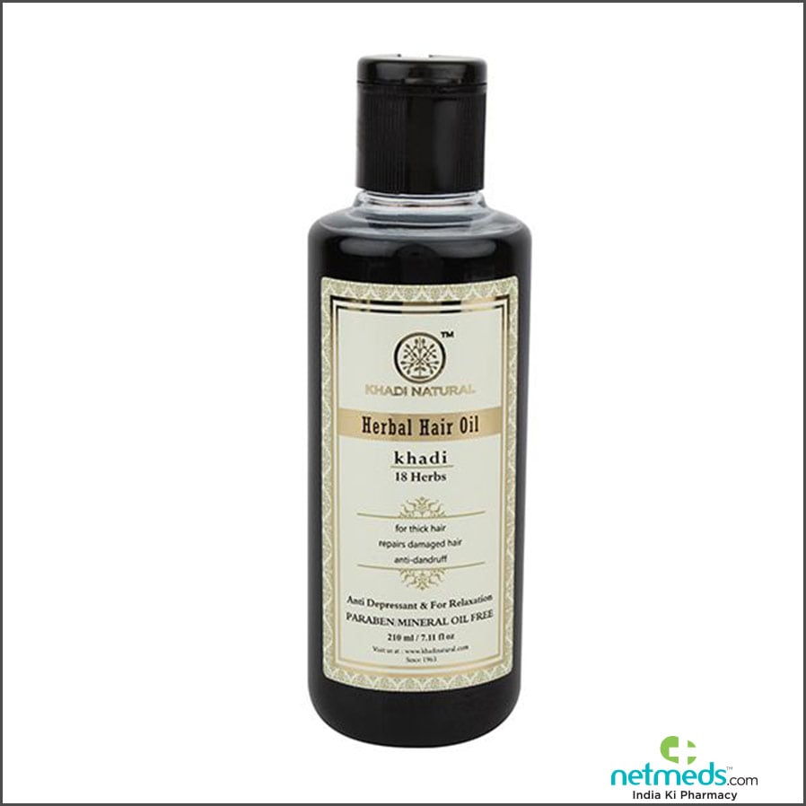 khadi natural ayurvedic 18 herbs hair oil top 10
