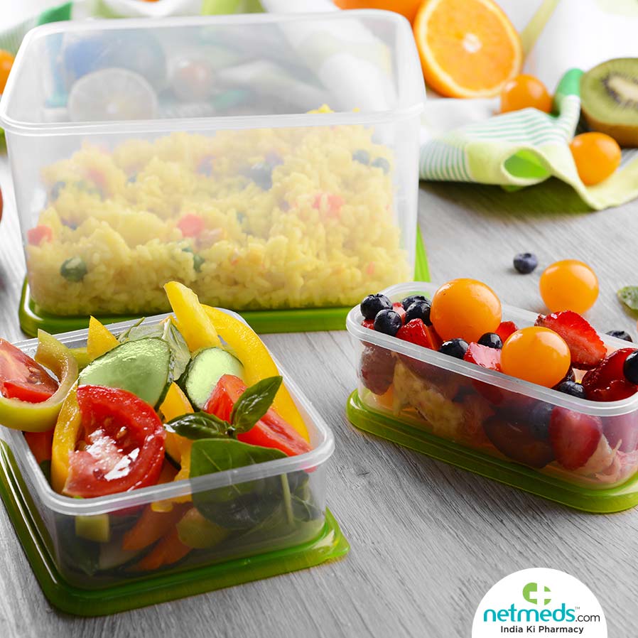 Food in plastic container