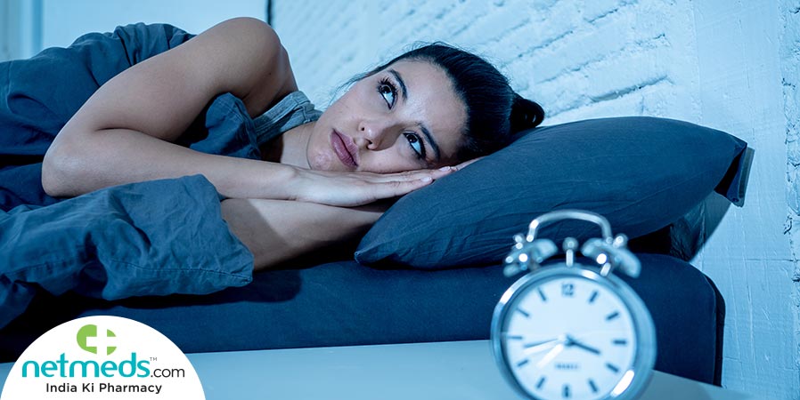 Woman with sleeplessness: Coronasomnia 