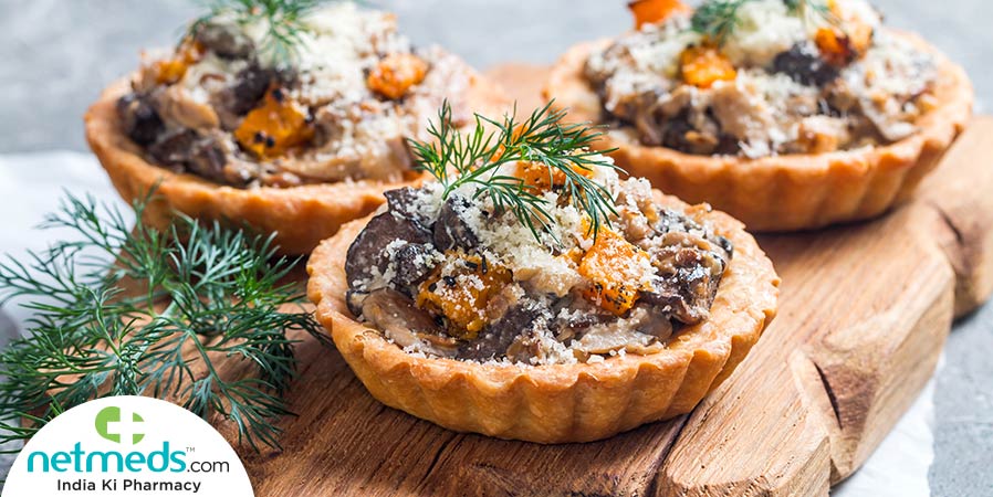 Fried mushroom Tartlets