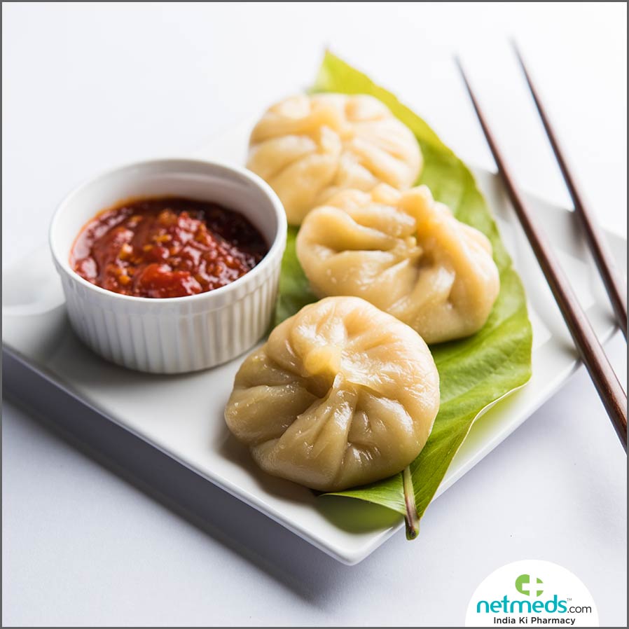 spinach and corn ragi momos