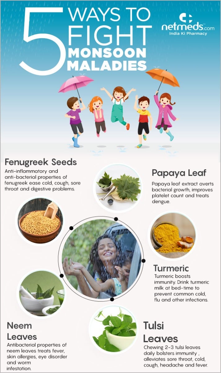 natural remedies to beat monsoon illness
