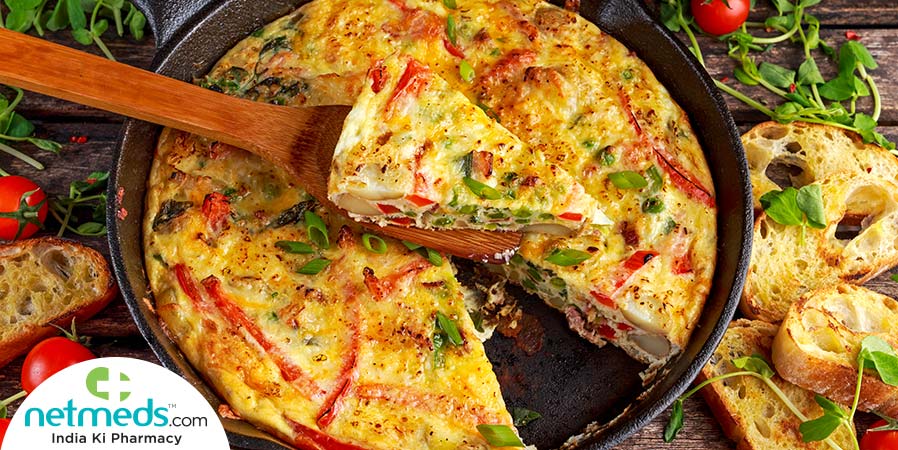 cheesy vegetable frittata