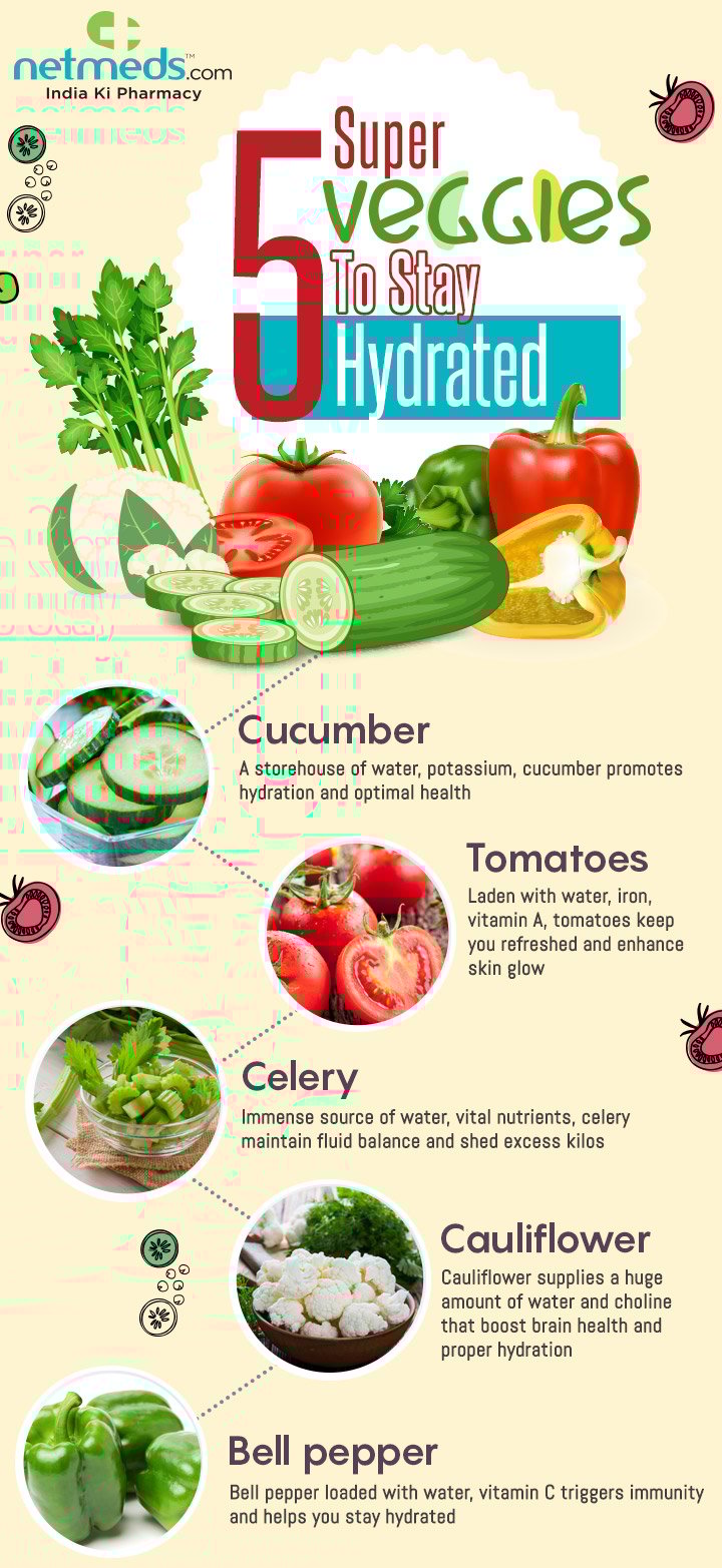5 veggies to stay hydrated