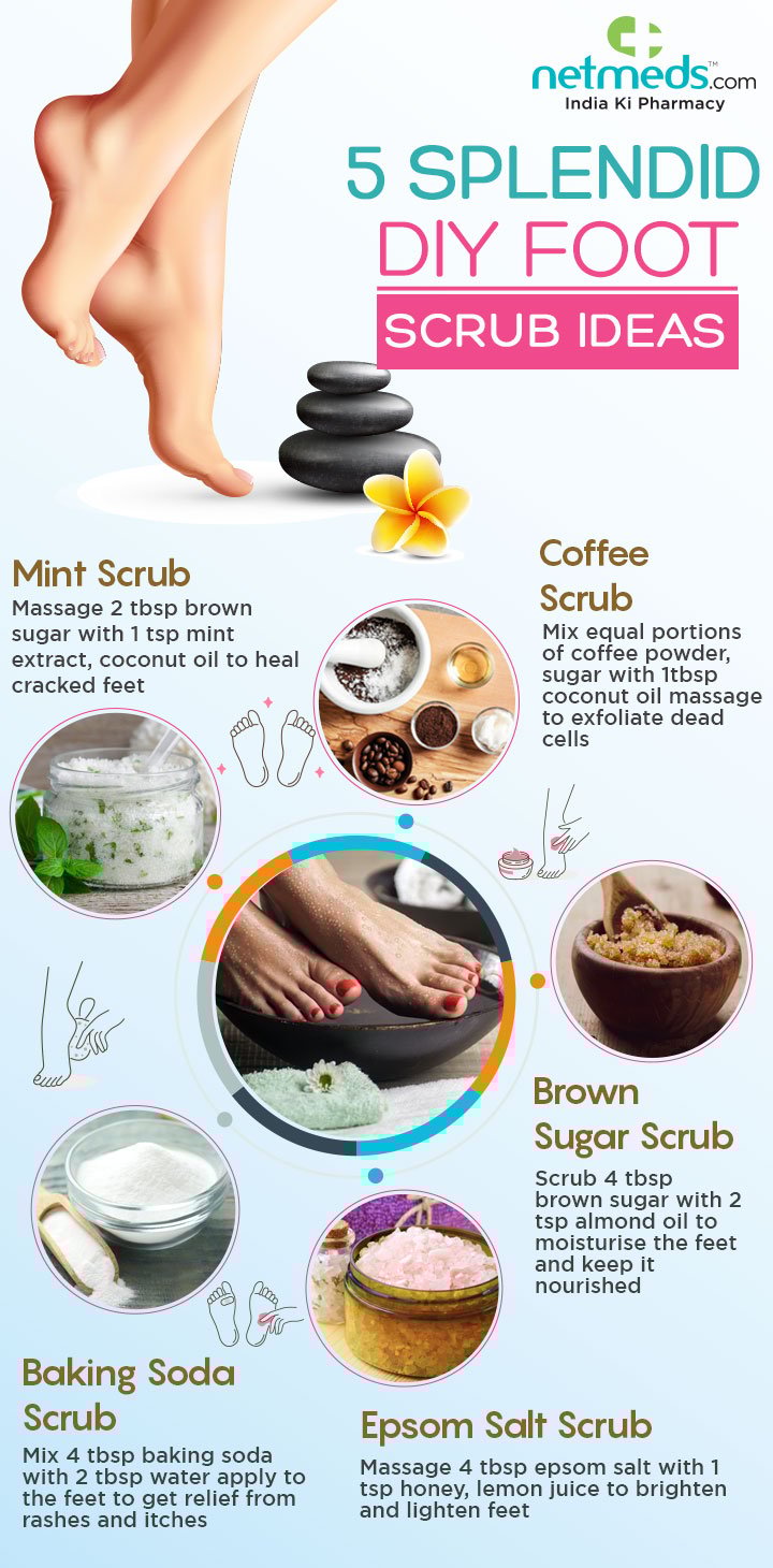 5 DIY Splendid Foot Scrub Ideas