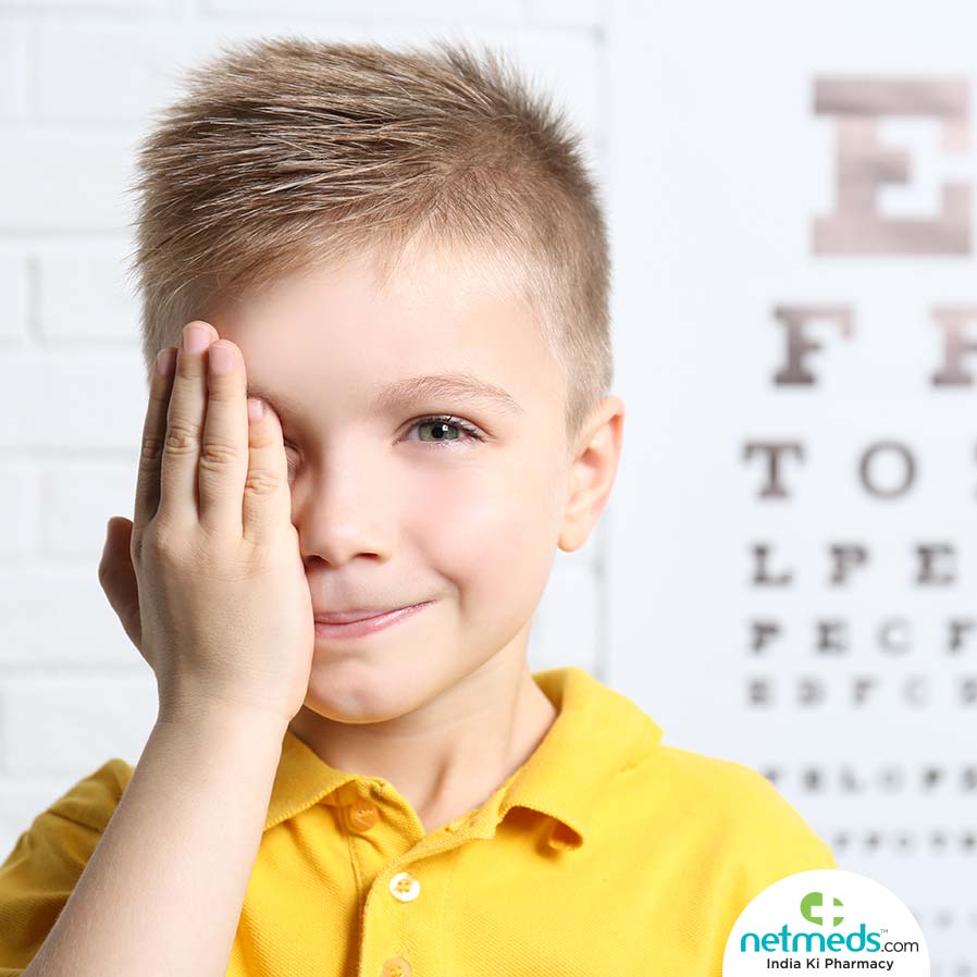 Boy's eye test