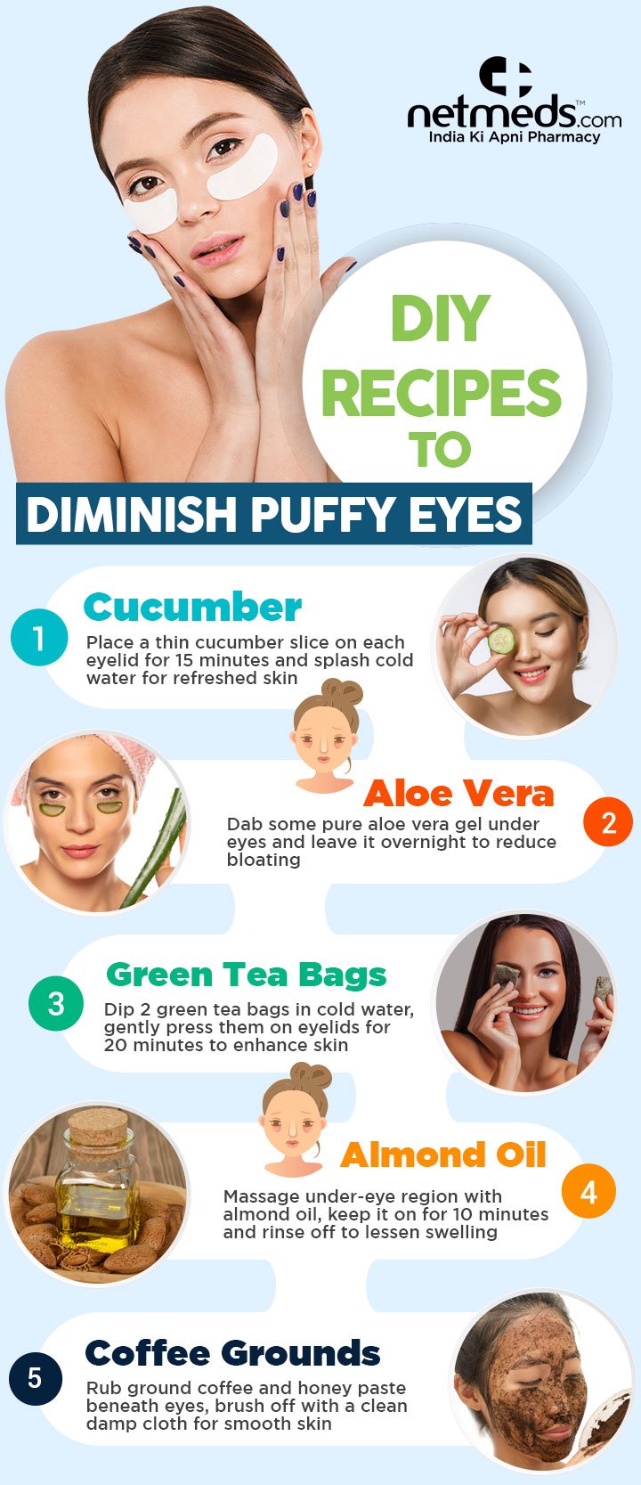 DIY recipes to diminish puffy eyes