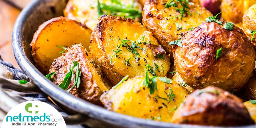 Roasted Lemon Basil Potatoes