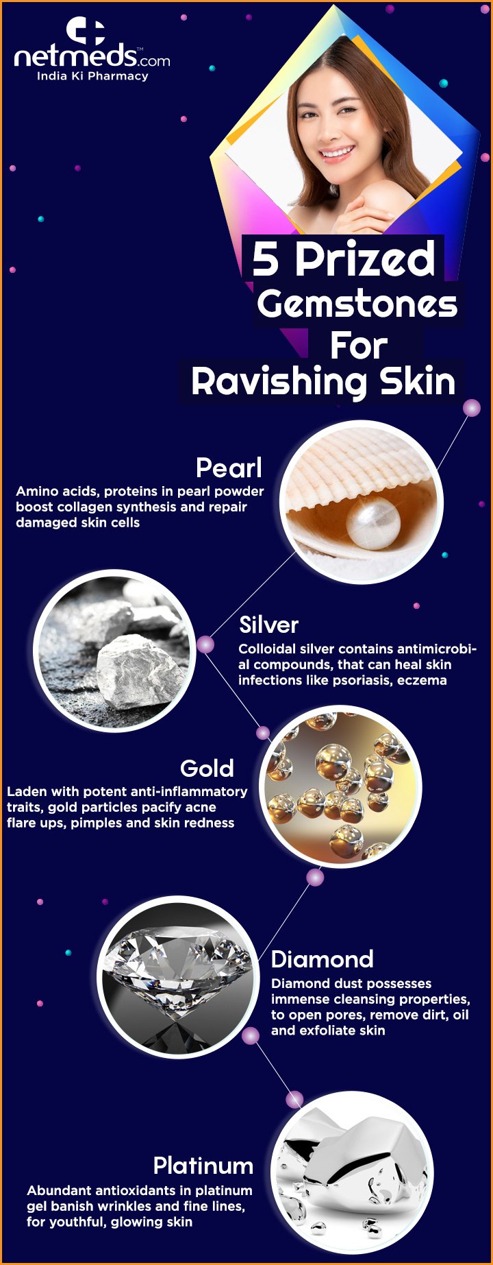 5 Precious Metals That Will Grant Spotless Sparkling Skin
