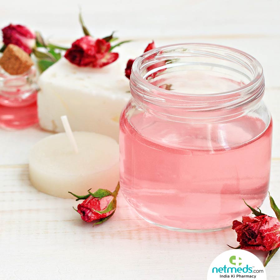 Rose water for skin