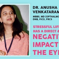 Stressful lifestyle has a direct & negative impact on the eyes