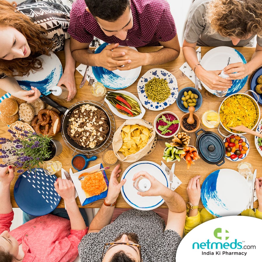 Eating out with friends