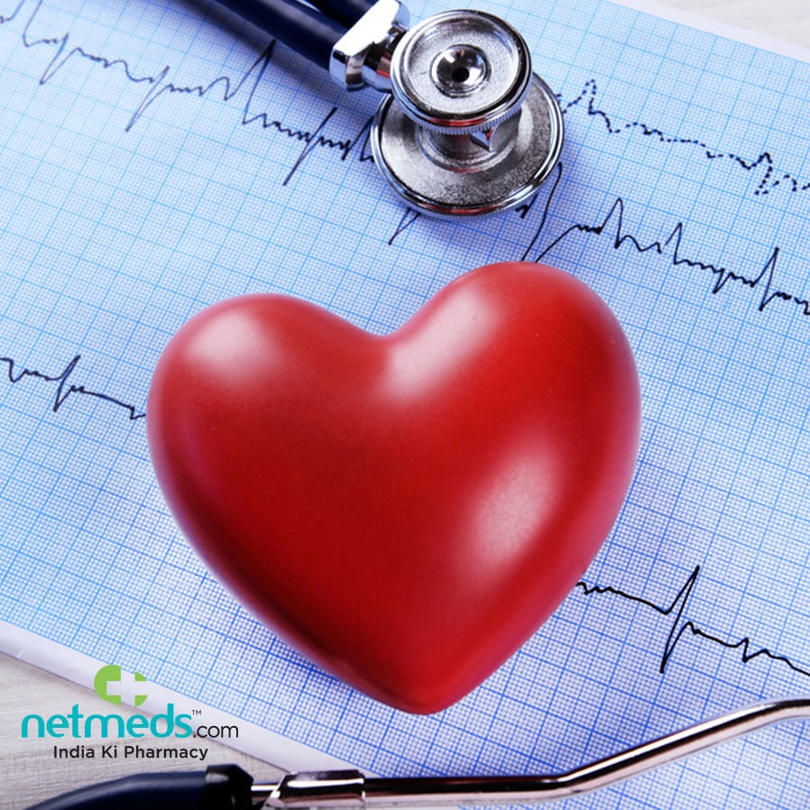 Stethoscope and a plastic heart