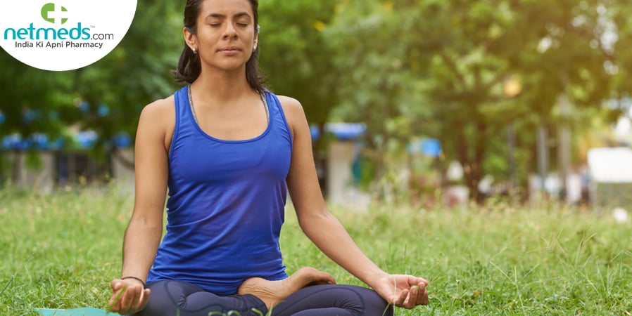 Woman meditating
