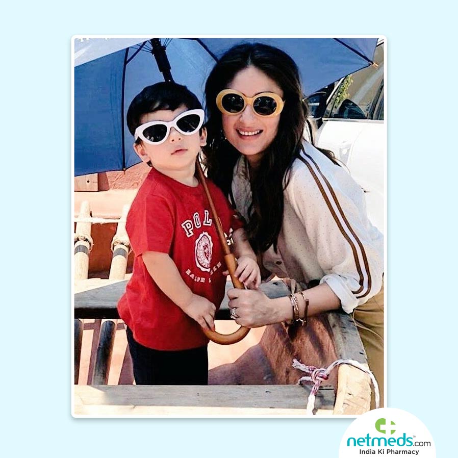 Kareena with her son