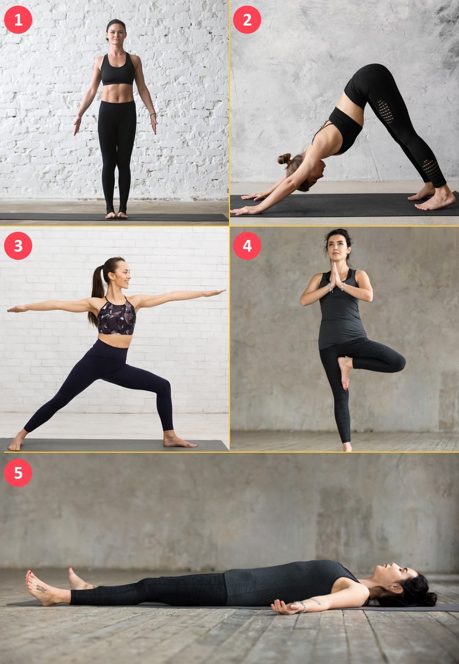 yoga collage