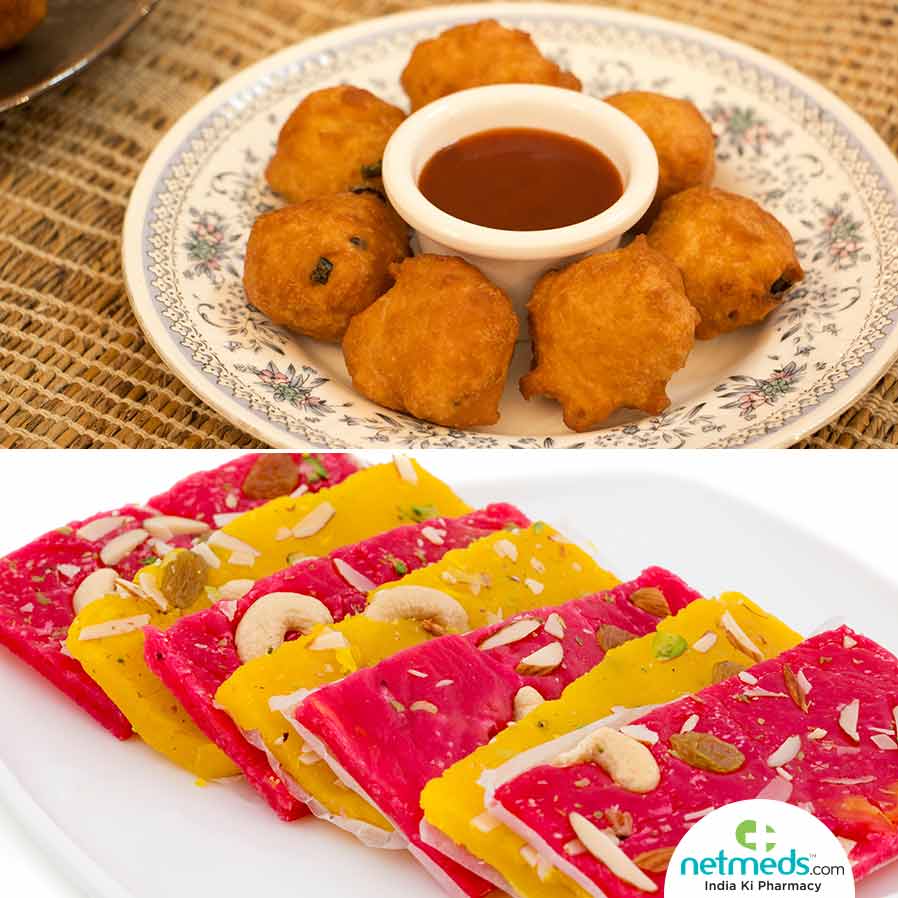 Ajwain Bajjis and Ice Halwa