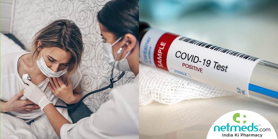 Doctor testing COVID patient