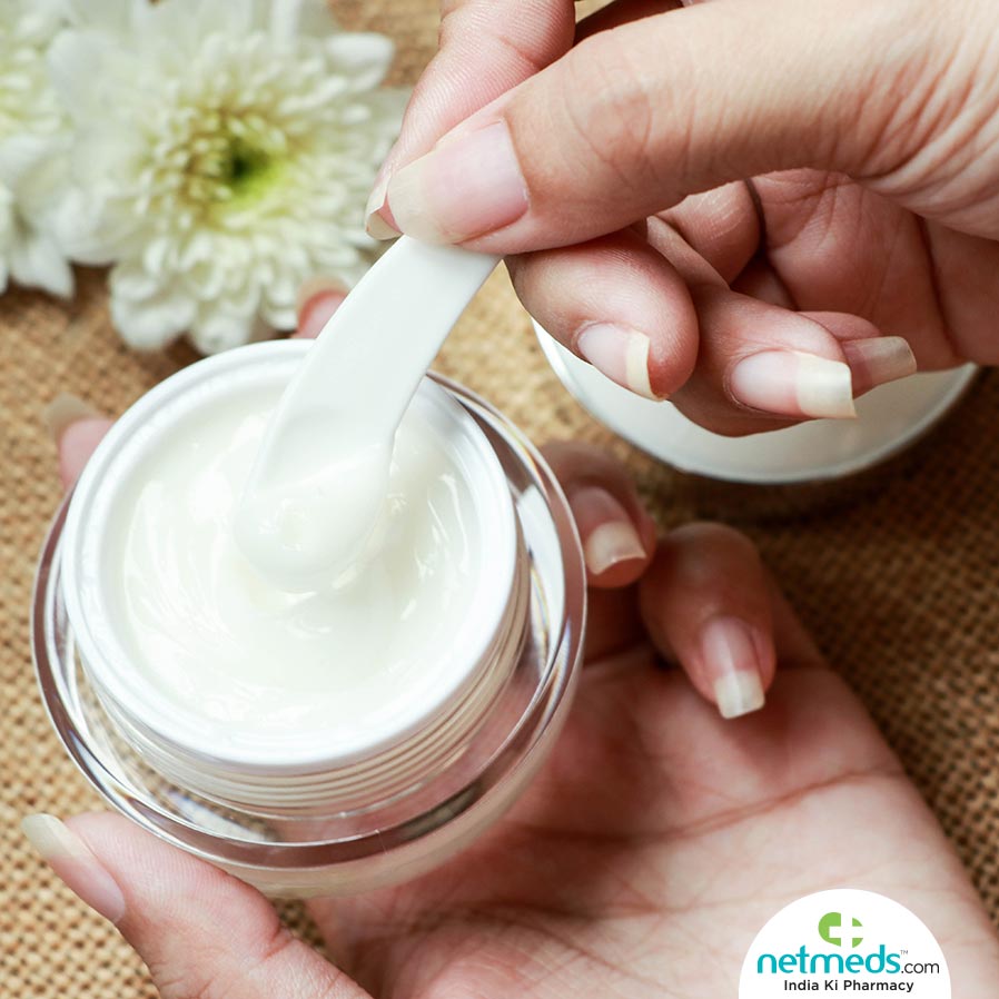 Taking Milk Based Products for Beauty Regimen in a spoon