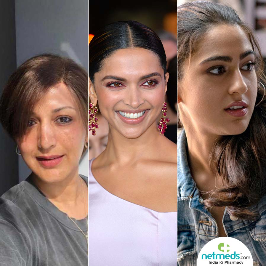 Sonali Bindre, Deepika Padukone and Sara Ali Khan