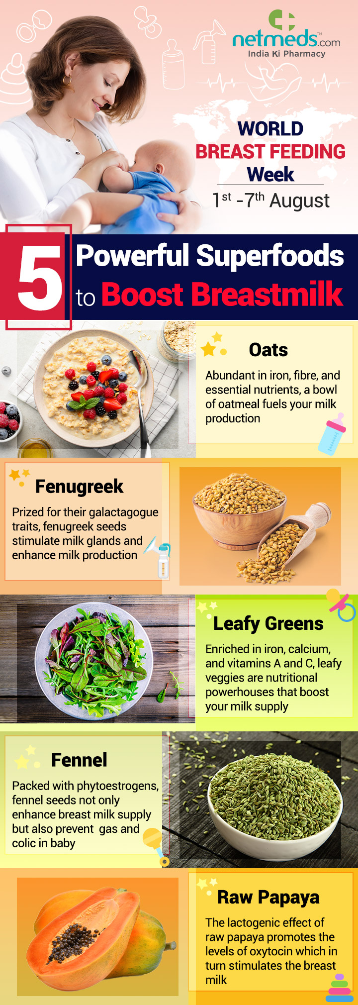 Powerful foods for breastfeeding