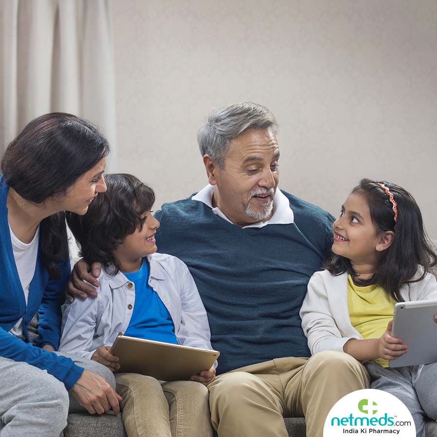 Family time with grandfather