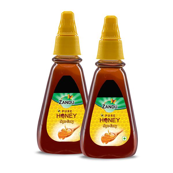 Zandu Pure Honey Squ-Easy (Pack of 2 x 400 gm) - Honey