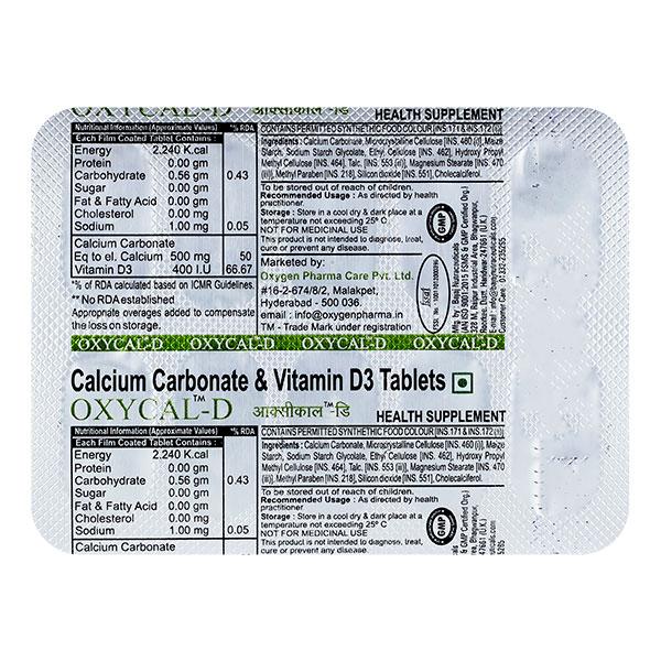 OXYCAL D Tablet 10's - Supplements-Vam