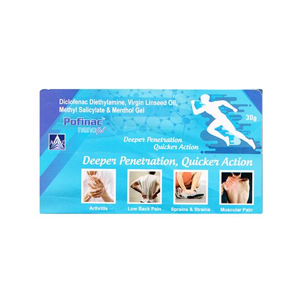 POFINAC NANO Gel 30gm - Pain relief-Nsa