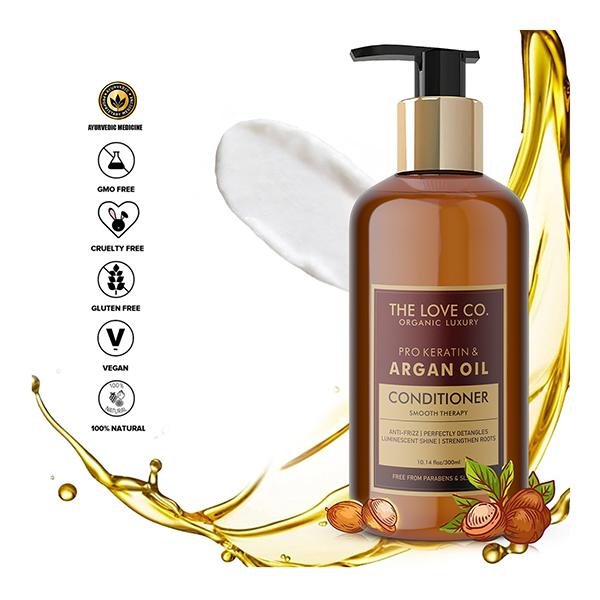 The Love Co. Conditioner - Pro Keratin Oil & Argan Oil 300 ml - Conditioners