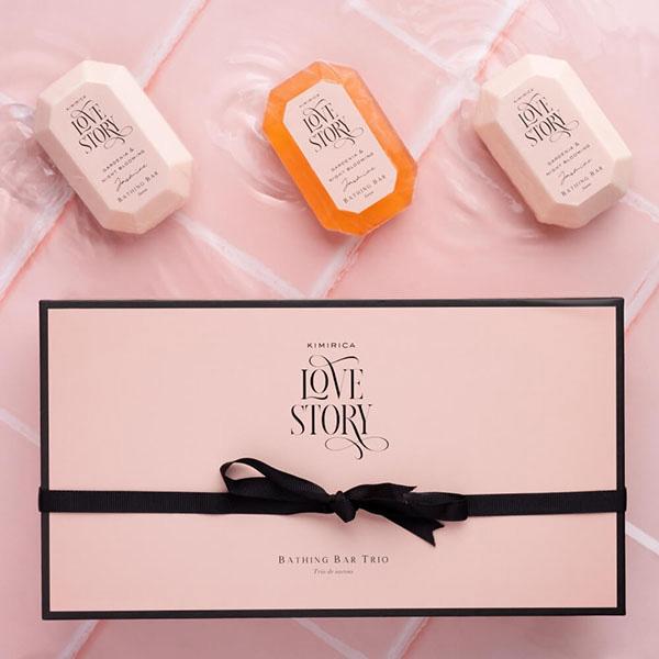 Kimirica Love Story Bathing  Bar Trio 255 gm