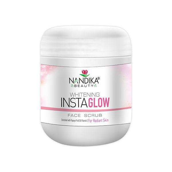 Nandika Beauty Whitening Insta Glow Face Scrub 500 gm - Face Scrubs