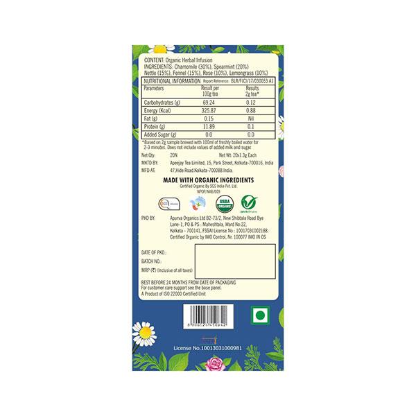 Typhoo Organic Relaxing Night Time Tea Bag 20's - Herbal/Green Teas